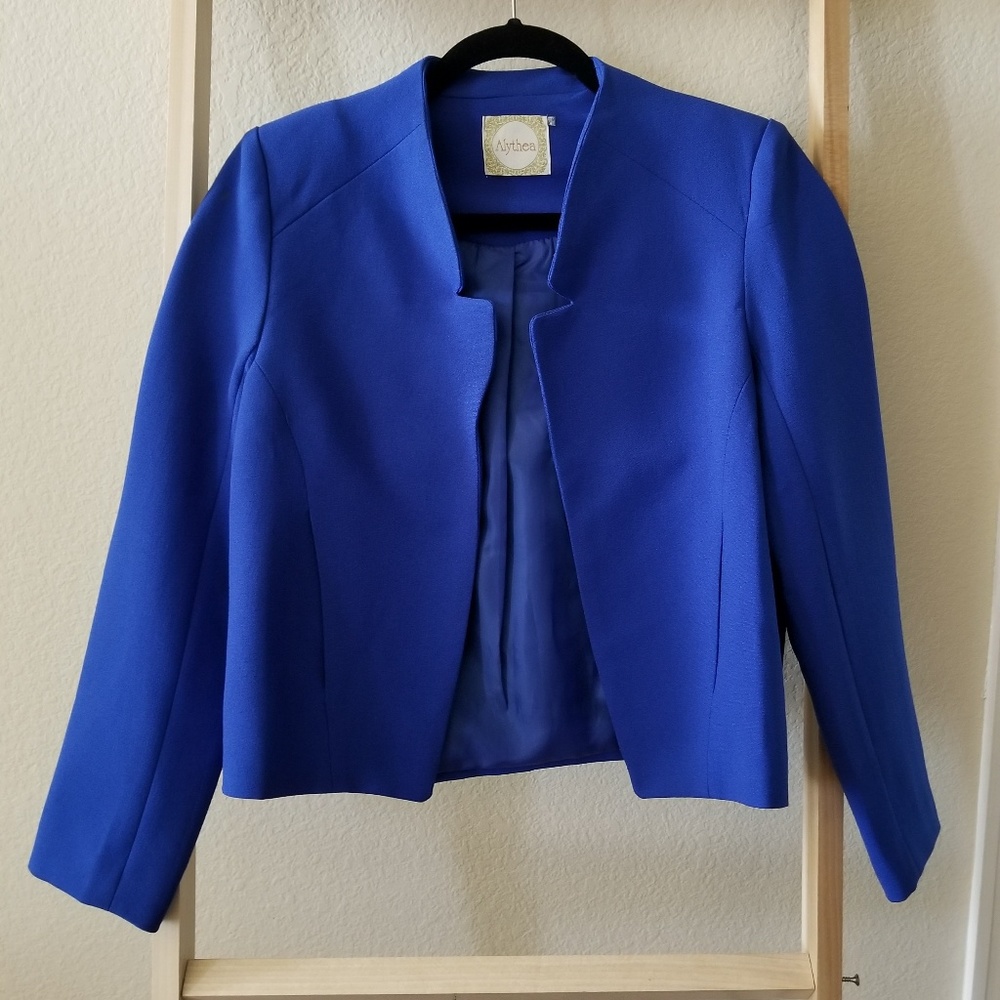 Alythea Royal Blue Crop Blazer
